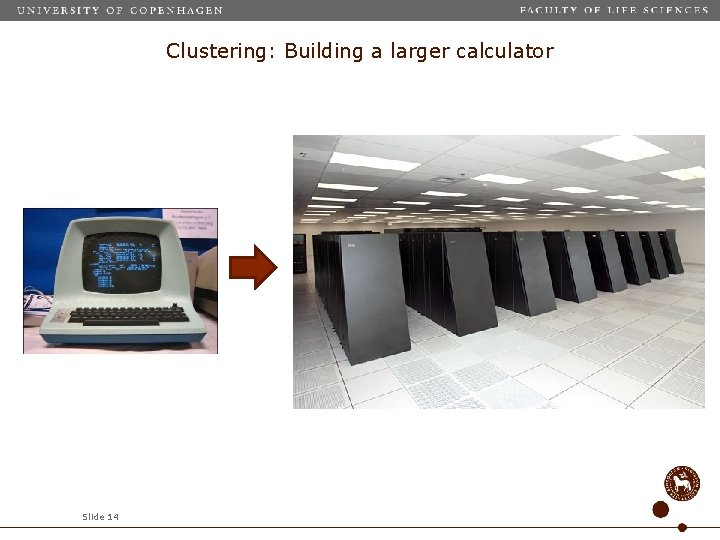 Clustering: Building a larger calculator Slide 14 