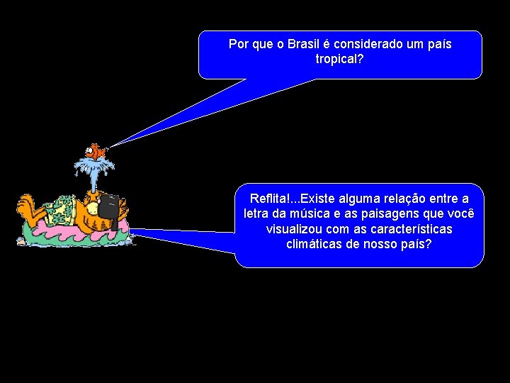 Por que o Brasil é considerado um país tropical? Reflita!. . . Existe alguma