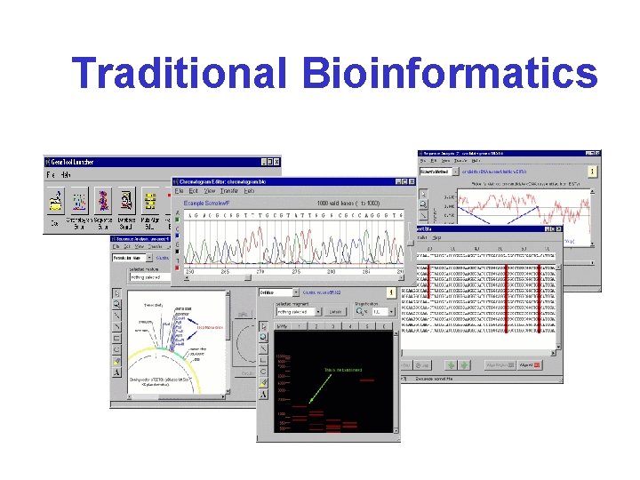 Traditional Bioinformatics • Traditional Bioinformatics •
