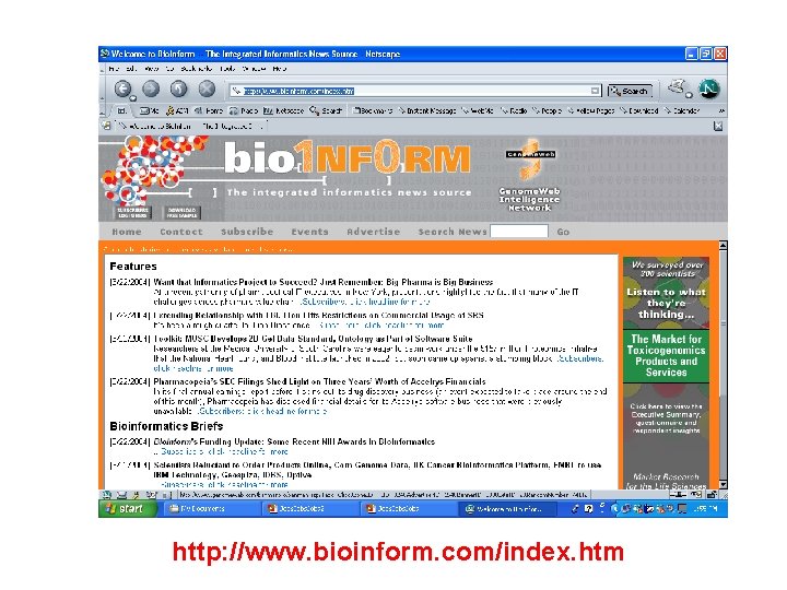 http: //www. bioinform. com/index. htm http: //www. bioinform. com/index. htm