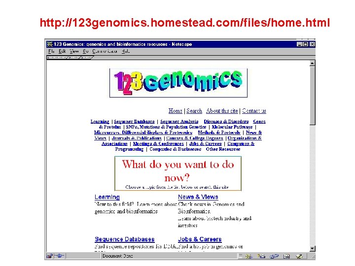 http: //123 genomics. homestead. com/files/home. html http: //123 genomics. homestead. com/files/home. html