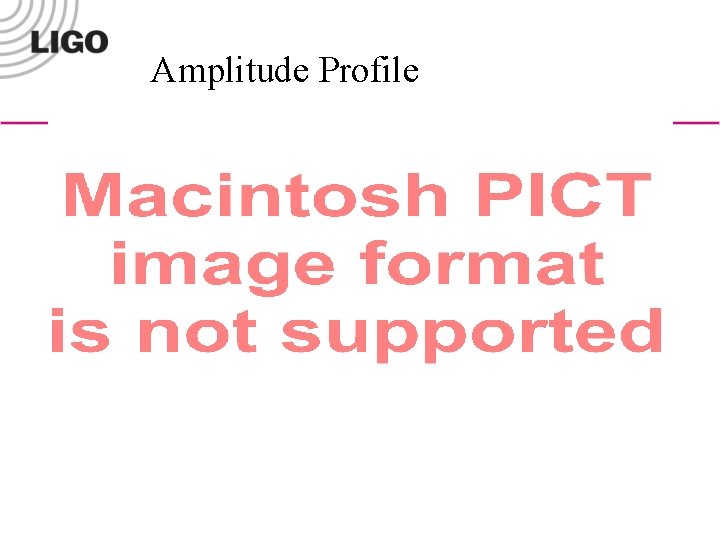 Amplitude Profile 