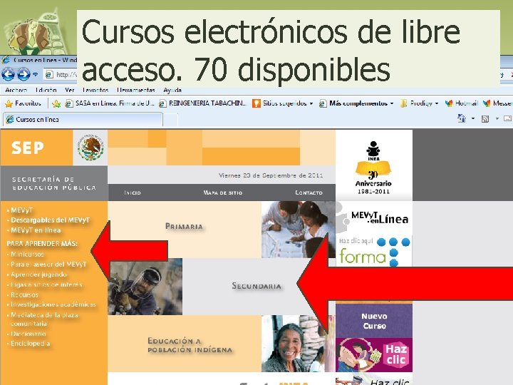 Cursos electrónicos de libre acceso. 70 disponibles 