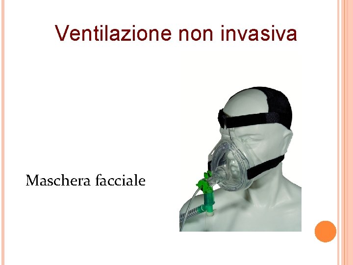 Ventilazione non invasiva Maschera facciale 