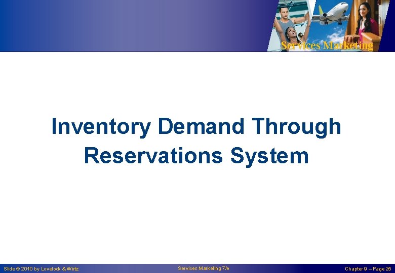 Services Marketing Inventory Demand Through Reservations System Slide © 2010 by Lovelock & Wirtz
