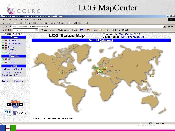 LCG Map. Center John Gordon CCLRC RAL 