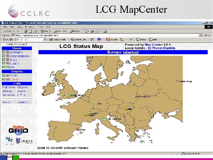 LCG Map. Center John Gordon CCLRC RAL 