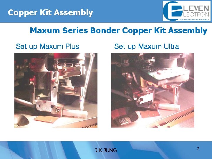 Copper Kit Assembly Maxum Series Bonder Copper Kit Assembly Set up Maxum Plus Set