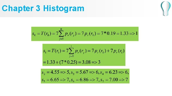 Chapter 3 Histogram 