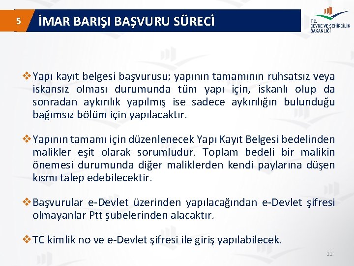  5 İMAR BARIŞI BAŞVURU SÜRECİ v. Yapı kayıt belgesi başvurusu; yapının tamamının ruhsatsız