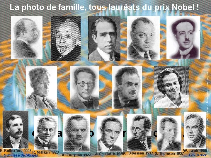 La photo de famille, tous lauréats du prix Nobel ! … et beaucoup d’autres