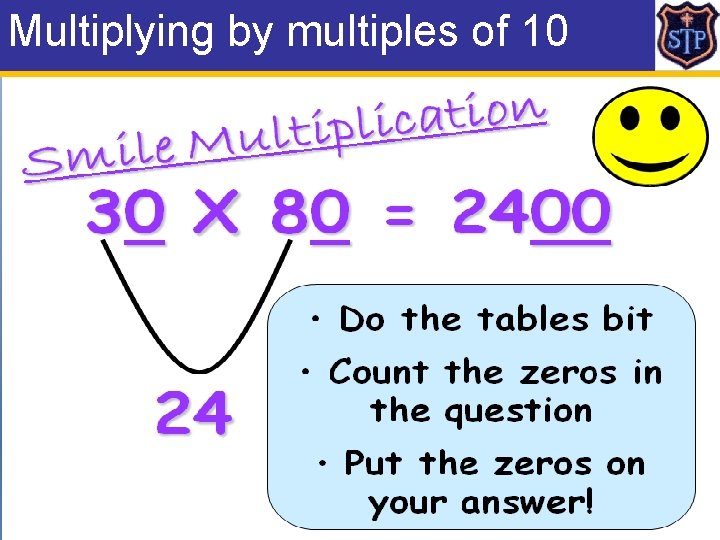 Multiplying by multiples of 10 