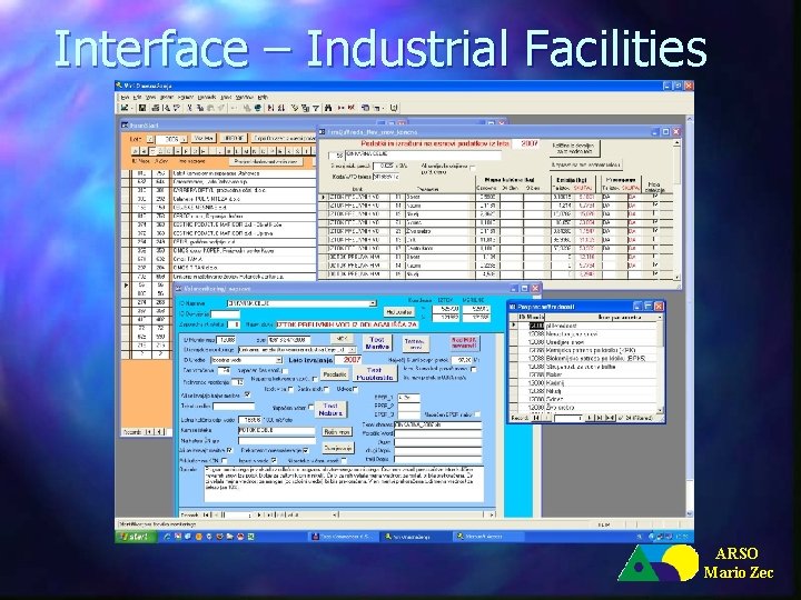 Interface – Industrial Facilities ARSO Mario Zec 