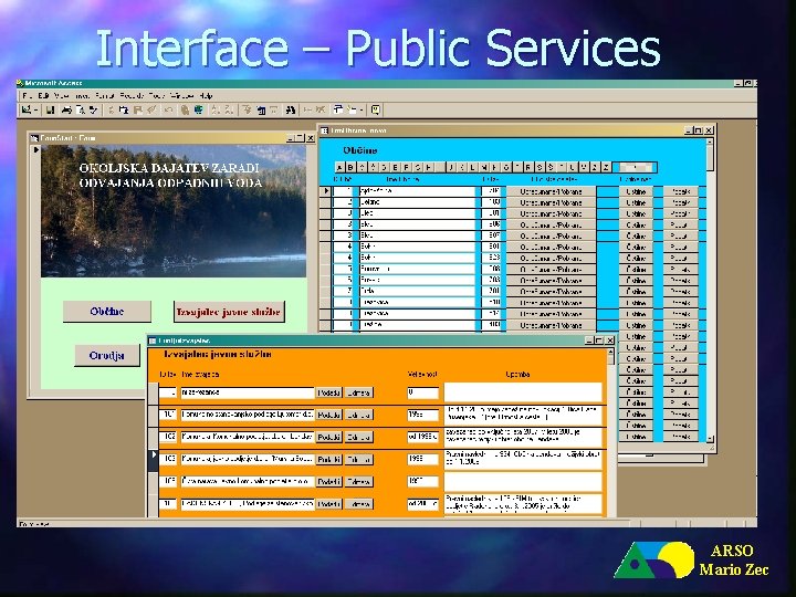 Interface – Public Services ARSO Mario Zec 