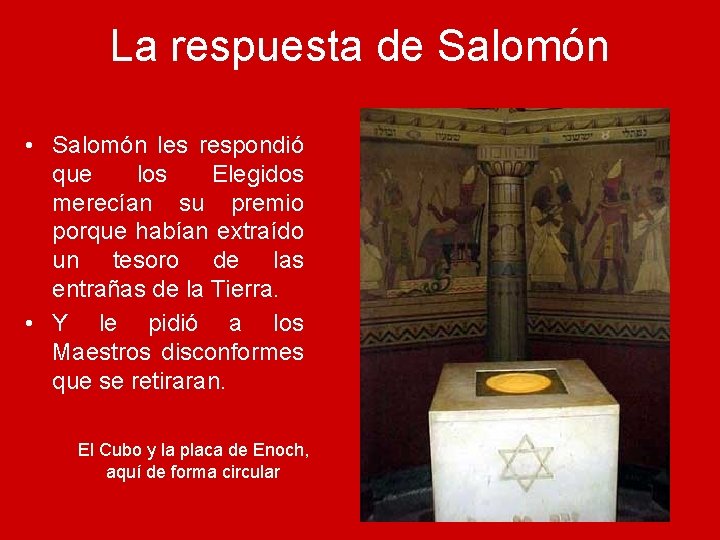 La respuesta de Salomón • Salomón les respondió que los Elegidos merecían su premio