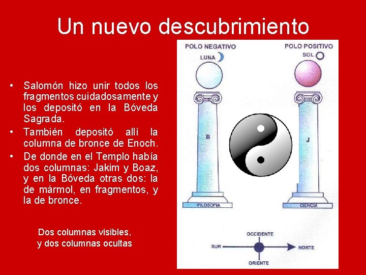 Un nuevo descubrimiento • Salomón hizo unir todos los fragmentos cuidadosamente y los depositó
