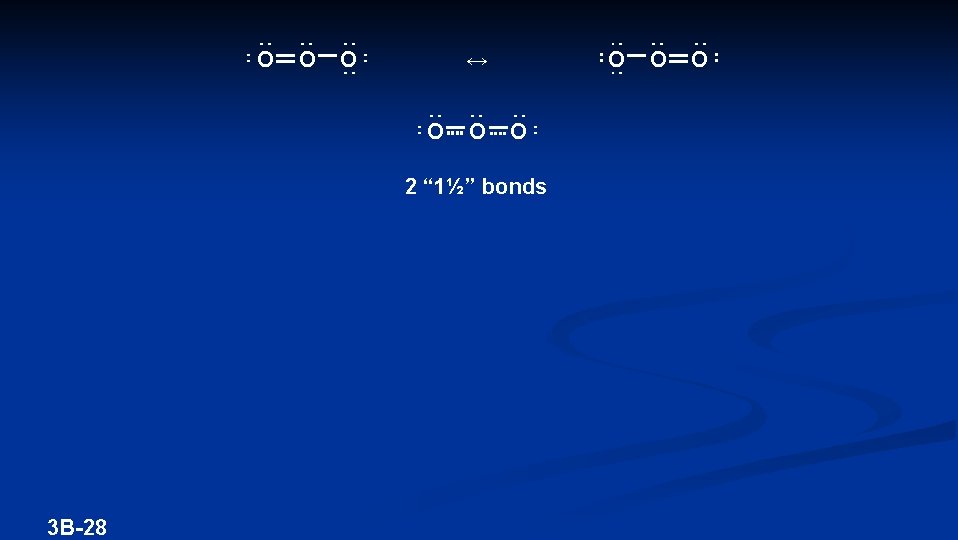 O O O ↔ O O 2 “ 1½” bonds 3 B-28 O O