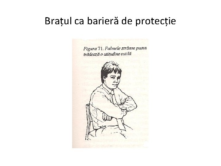 Brațul ca barieră de protecție 