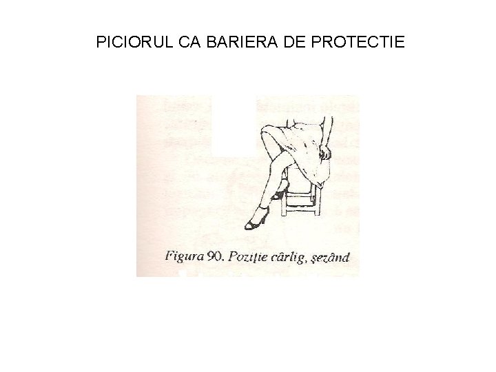 PICIORUL CA BARIERA DE PROTECTIE 