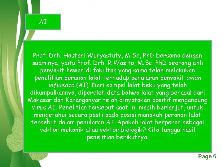 AI Prof. Drh. Hastari Wuryastuty, M. Sc, Ph. D bersama dengan suaminya, yaitu Prof.