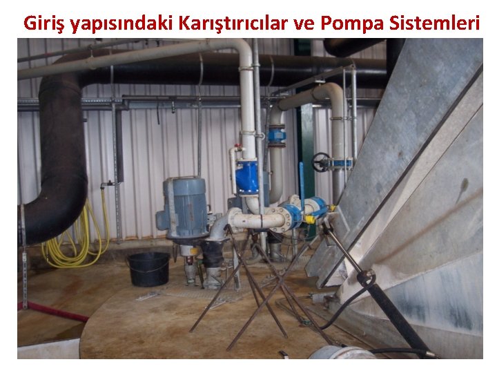 Giriş yapısındaki Karıştırıcılar ve Pompa Sistemleri 