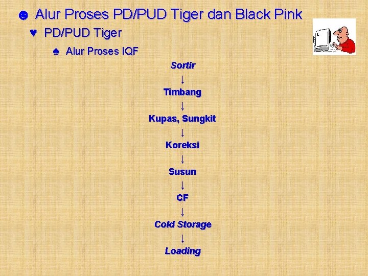 ☻ Alur Proses PD/PUD Tiger dan Black Pink ♥ PD/PUD Tiger ♠ Alur Proses