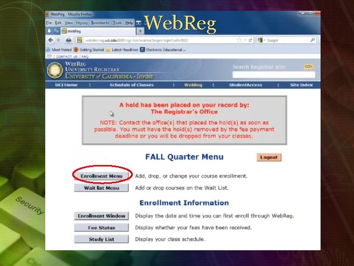 Web. Reg 
