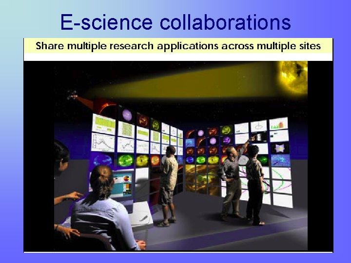 E-science collaborations E-science collaborations