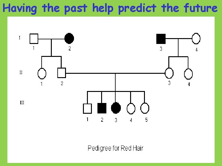 Having the past help predict the future 