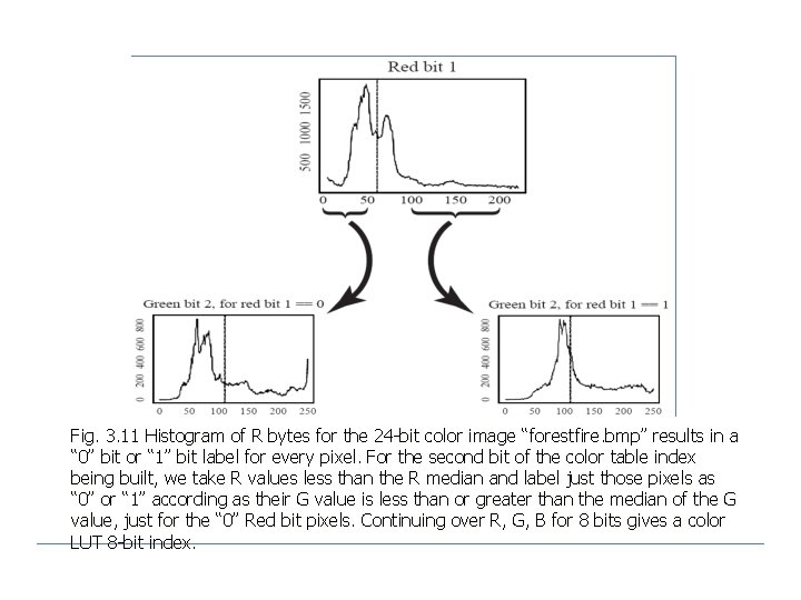 Fig. 3. 11 Histogram of R bytes for the 24 -bit color image “