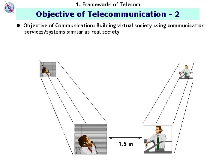 1. Frameworks of Telecom Objective of Telecommunication - 2 l Objective of Communication: Building