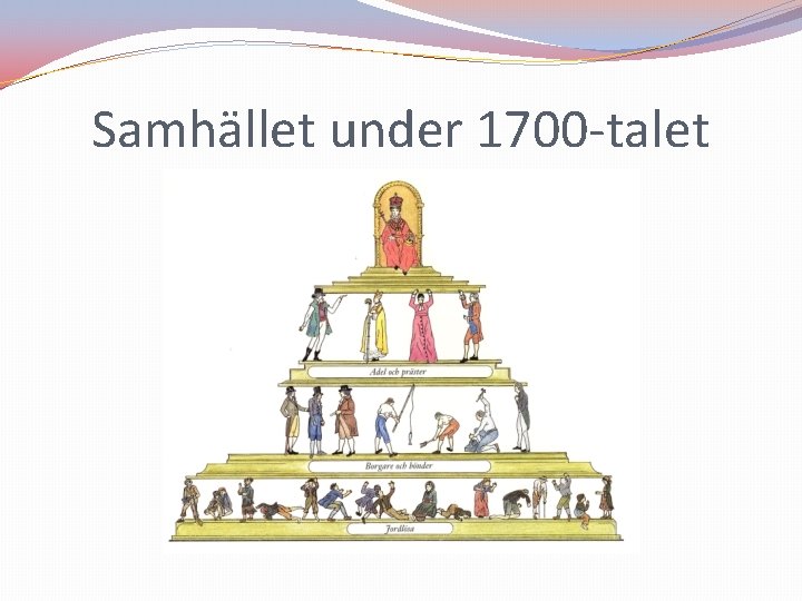 Samhället under 1700 -talet 