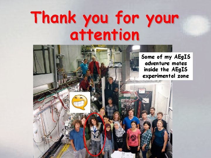Thank you for your attention Some of my AEg. IS adventure mates inside the