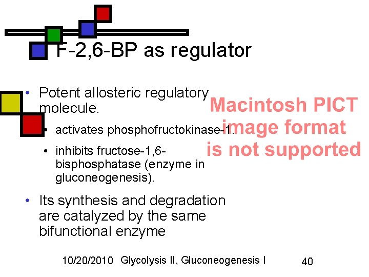 F-2, 6 -BP as regulator • Potent allosteric regulatory molecule. • activates phosphofructokinase-1. •