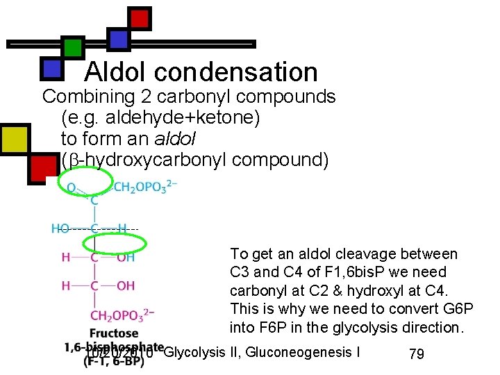 Aldol condensation Combining 2 carbonyl compounds (e. g. aldehyde+ketone) to form an aldol (