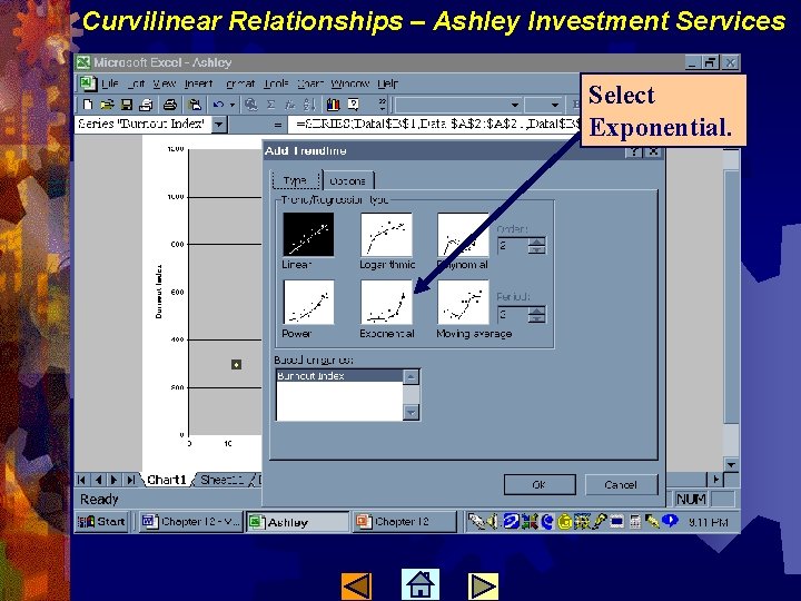 Curvilinear Relationships – Ashley Investment Services Select Exponential. 