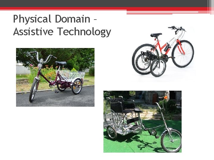 Physical Domain – Assistive Technology 