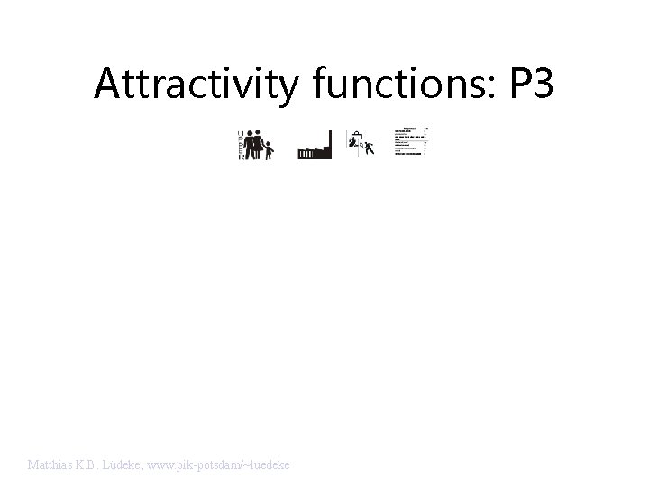 Attractivity functions: P 3 Matthias K. B. Lüdeke, www. pik-potsdam/~luedeke 