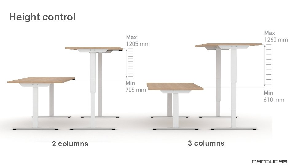 Height control 2 columns 3 columns 