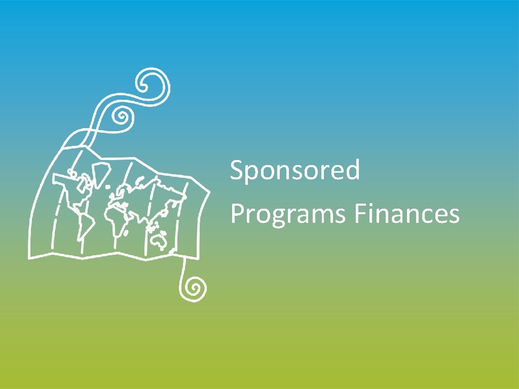 Sponsored Programs Finances 