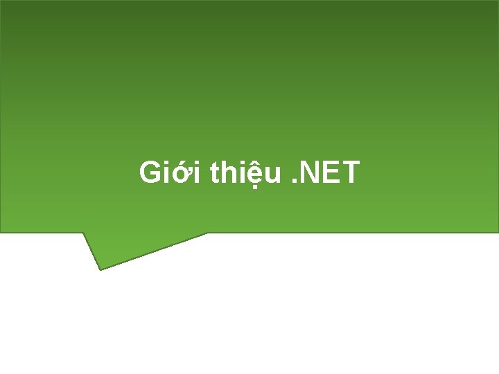 Giới thiệu. NET 