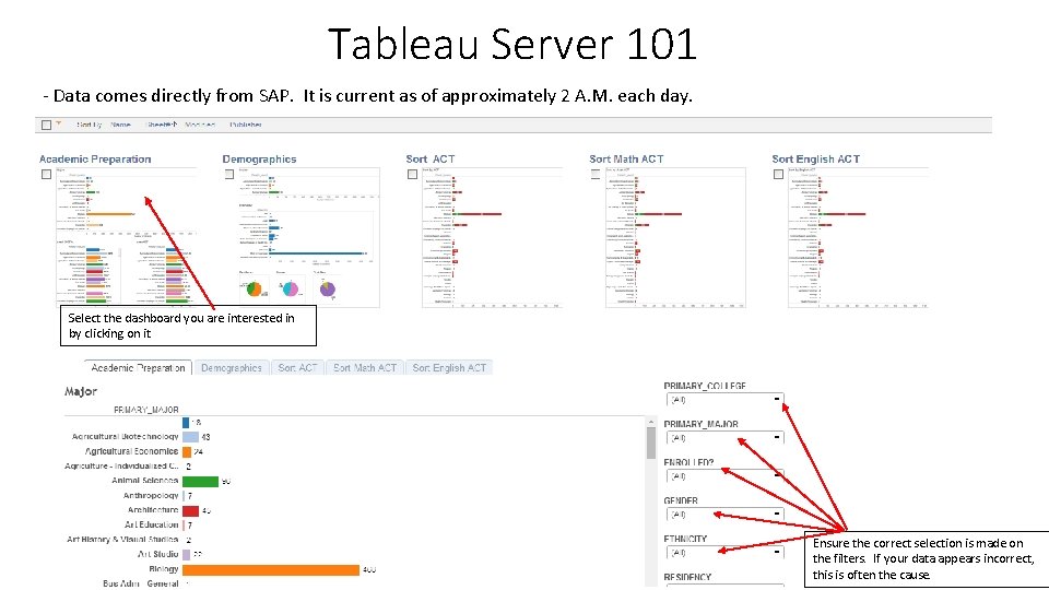 Tableau Server 101 - Data comes directly from SAP. It is current as of Tableau Server 101 - Data comes directly from SAP. It is current as of