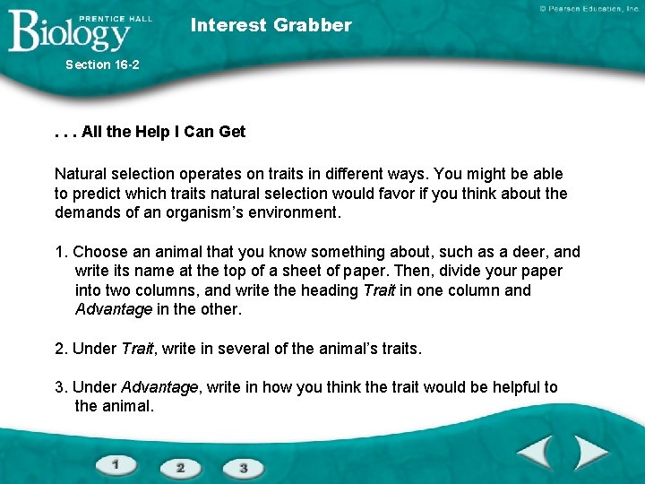 Interest Grabber Section 16 -2 . . . All the Help I Can Get