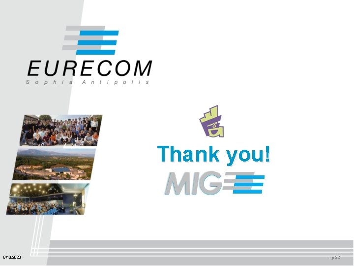 Thank you! 9/10/2020 - - p 22 