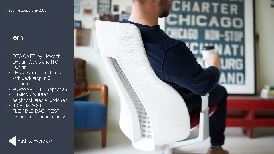 Seating Leadership 2020 Fern • DESIGNED by Haworth Design Studio and ITO Design •