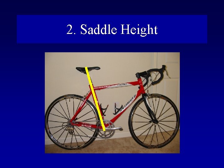 2. Saddle Height 