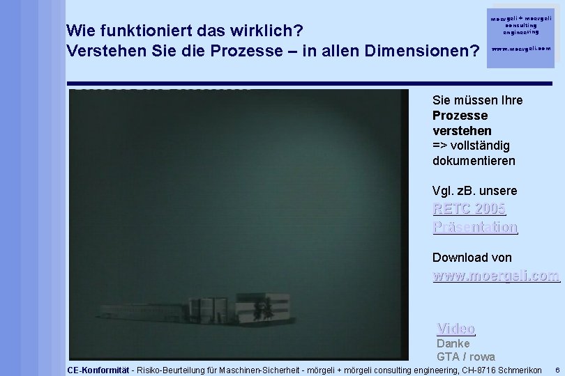 Wie funktioniert das wirklich? Verstehen Sie die Prozesse – in allen Dimensionen? moergeli +