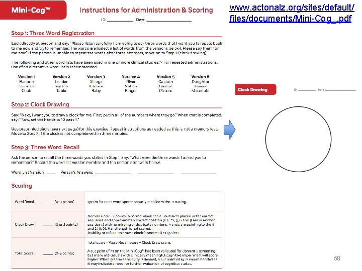 www. actonalz. org/sites/default/ files/documents/Mini-Cog_. pdf 58 