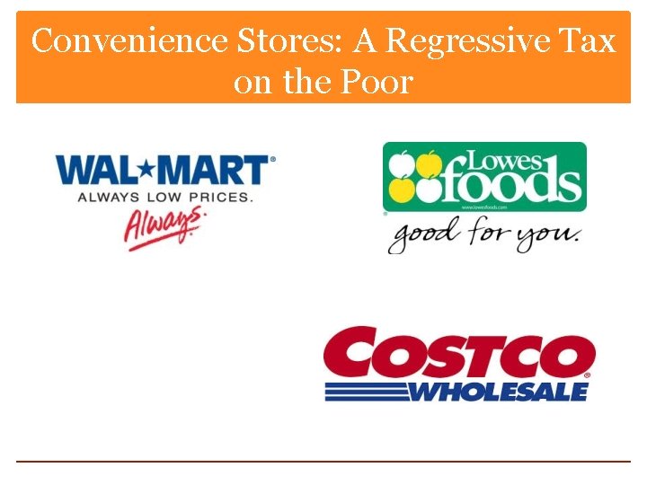 Convenience Stores: A Regressive Tax on the Poor 