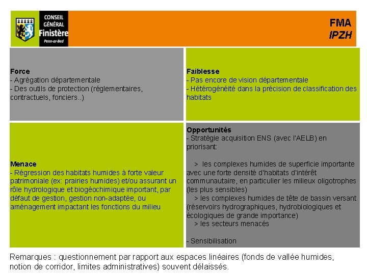 FMA IPZH Force - Agrégation départementale - Des outils de protection (réglementaires, contractuels, fonciers.